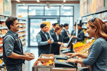 Informazioni sugli stipendi e le opportunità di crescita nei posti di lavoro nei supermercati.