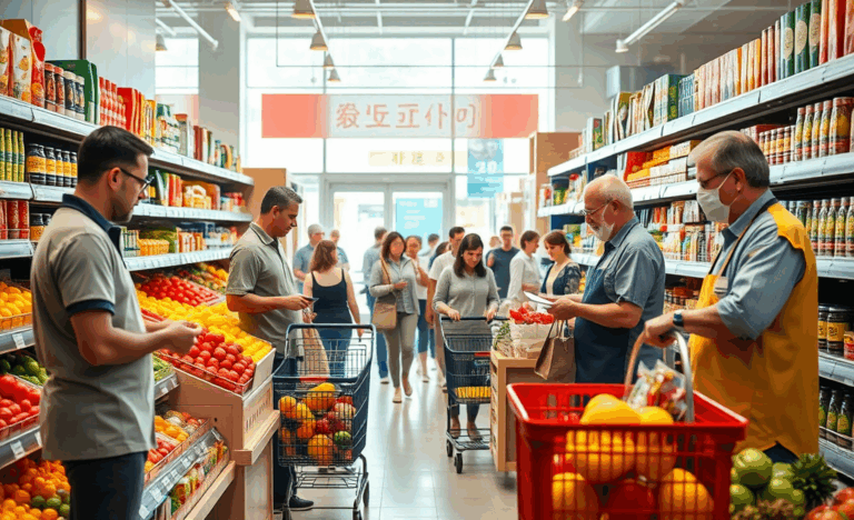 Un grafico che mostra i salari dei dipendenti nei supermercati in Italia.