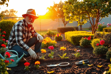 Giardiniere a lavoro nel verde, esplorando guadagni e opportunità professionali.