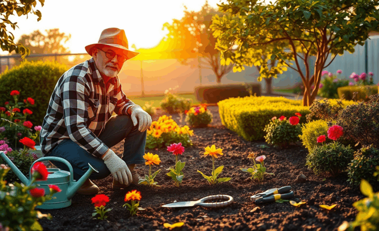 Giardiniere a lavoro nel verde, esplorando guadagni e opportunità professionali.
