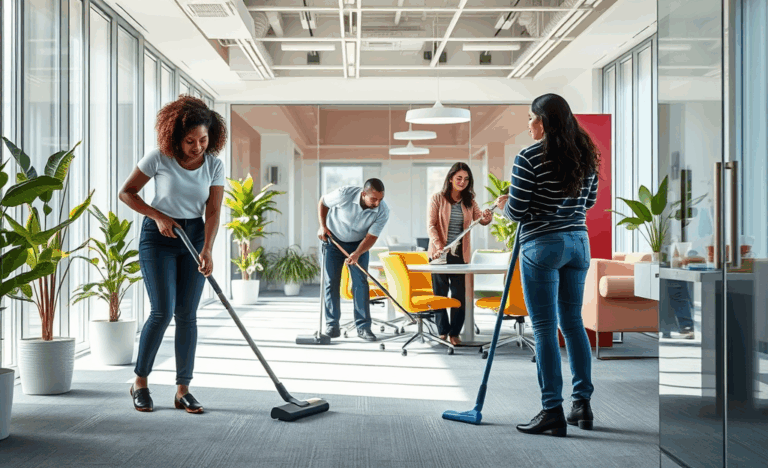 Immagine che rappresenta i vantaggi della pulizia professionale negli ambienti di lavoro.