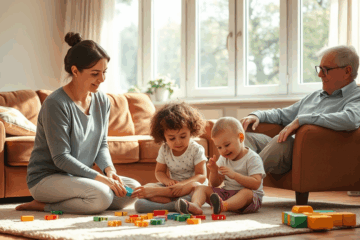Assistenti professionali che si occupano di bambini e anziani