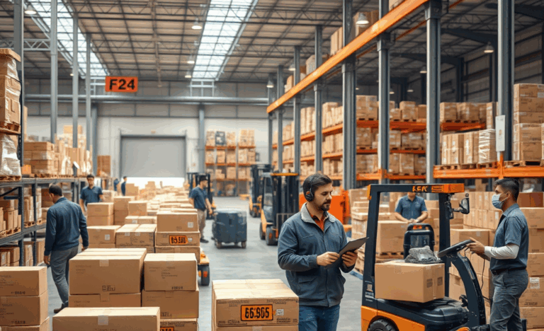 Immagine che illustra gli stipendi nei centri di distribuzione e nella logistica