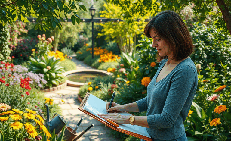 Progetto di un giardino paesaggistico ispirato ai Giardini d’Autore.