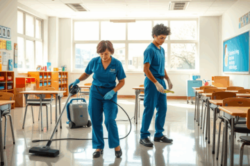 Servizi di pulizia professionale per scuole ed edifici pubblici offerti da Coopservice.