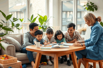Assistenti domestici che supportano famiglie internazionali con caregiver in Italia.