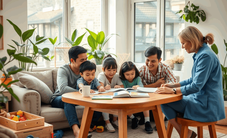 Assistenti domestici che supportano famiglie internazionali con caregiver in Italia.